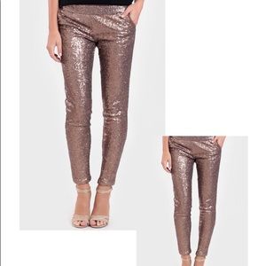 Gold Sequin Leggings